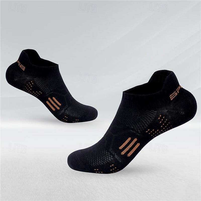 Compression Socks Athletic Sports Socks Running Socks 1 Pair Color Block Men's Tube Socks Breathable Sweat wicking Comfortable Gym Workout Basketball Running Jogging Cycling Sports Color Block Nylon2