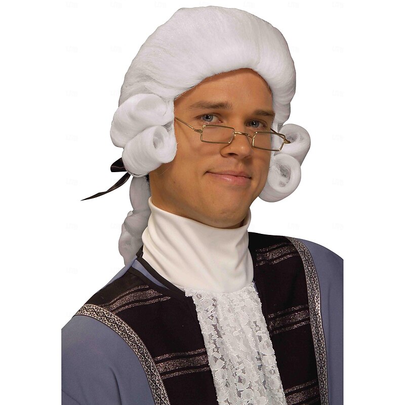 Forum Novelties Men's Colonial George Washington Historical Costume Wig Halloween Wigs