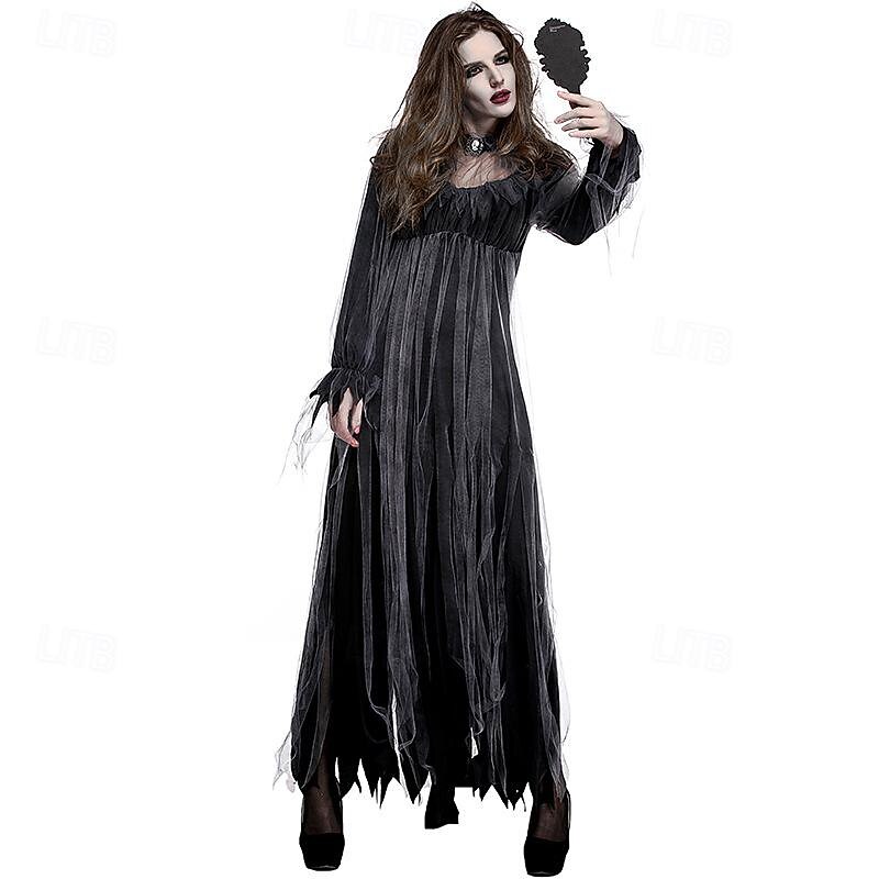 Zombie Ghost Bride Halloween Cosplay Costume Party Costume Masquerade Outfits Cosplay Adults' Women's Carnival Masquerade Mardi Gras Performance Party Halloween Easy Halloween Costumes Dress Up2