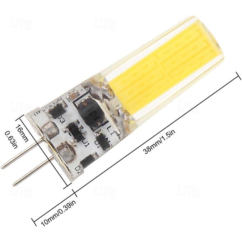 6pcs G4 Bi-pin LED COB 2508 Silicone Light 3W AC12V/DC12-24V Landscape Lighting4