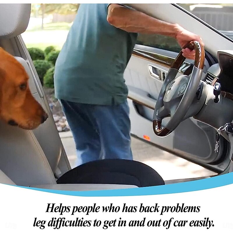 360 Rotating Seat Cushion for Car, Rotating Seat Cushion Elderly for Car, 360 Rotating Swivel Car Seat Non Slip Cushion4