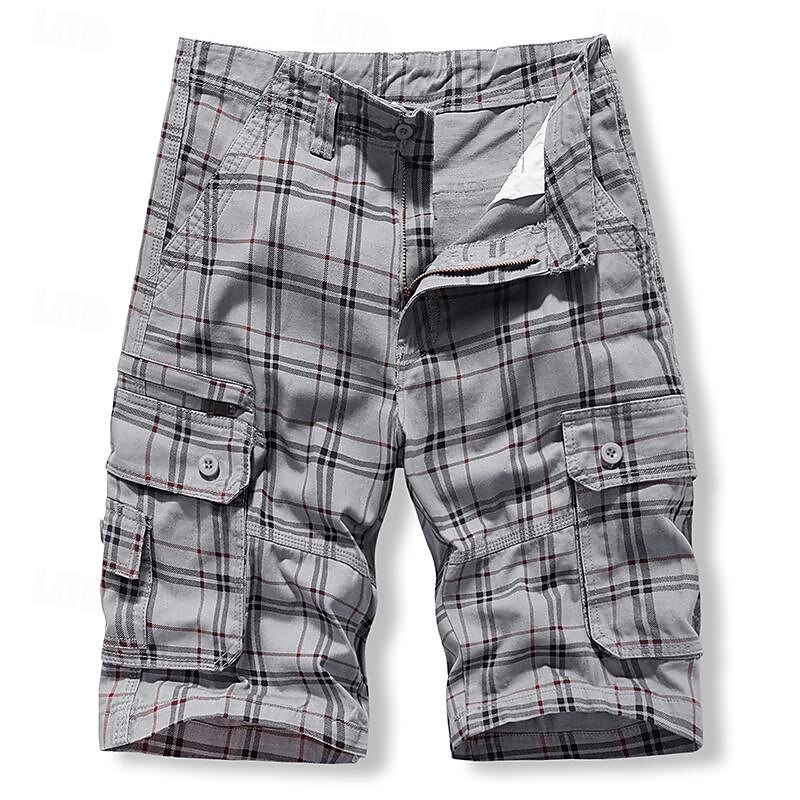 Men's Tactical Shorts Cargo Shorts Shorts Buttons Multi Pocket Plain Wearable Short Outdoor Daily Camping & Hiking Fashion Classic Black Blue2