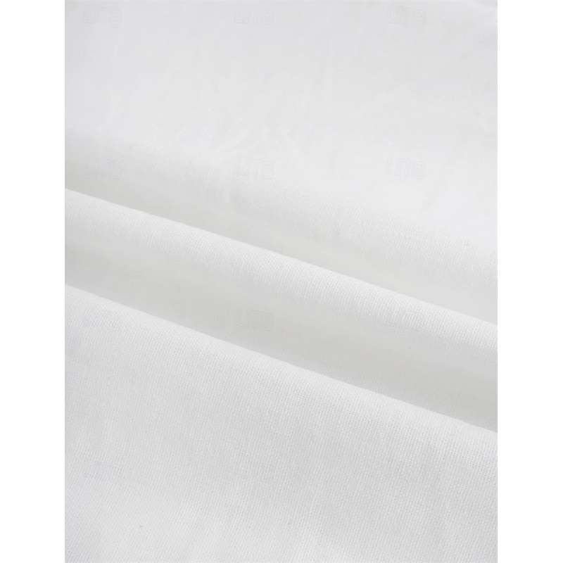 Men's Shorts Linen Shorts Summer Shorts Split Front Pocket Straight Leg Plain Comfort Breathable Knee Length Party Outdoor Casual Fashion Basic Black White3