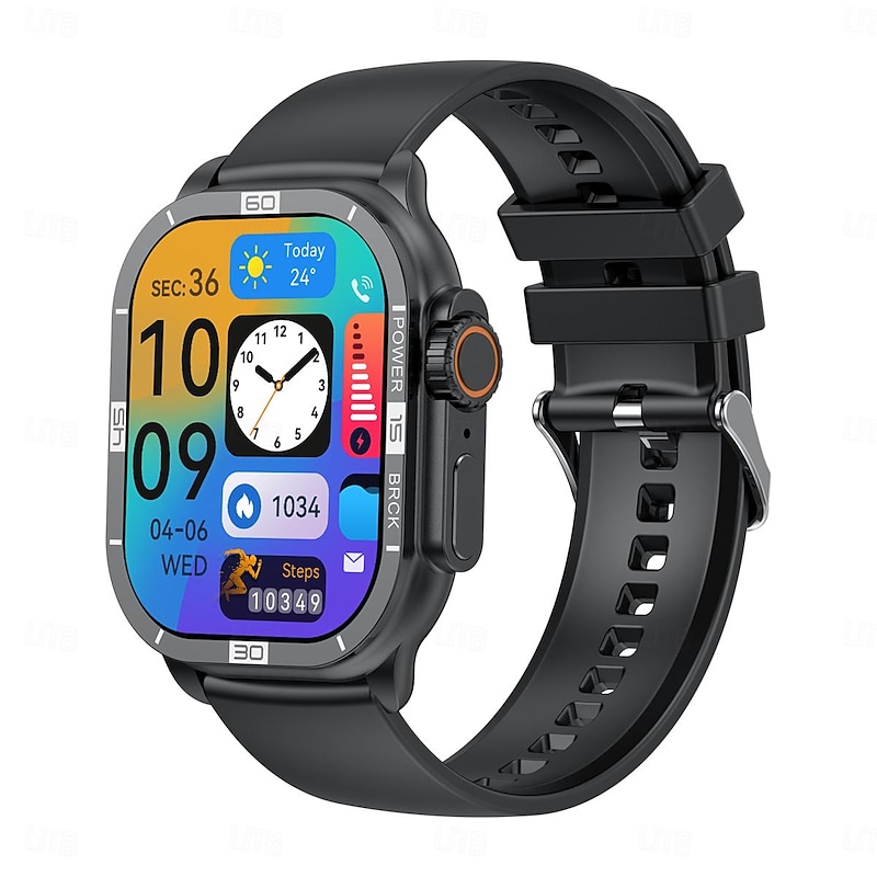 HK96S 2.0 Inch AMOLED Smartwatch Support 100 Sports Modes IP68 Waterproof Smart Watch