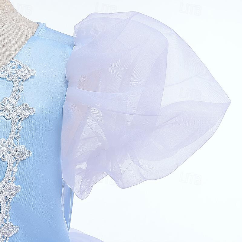 Cinderella Fairytale Princess Dress Costume Flower Girl Dress Cosplay Movie Cosplay for Girls' Kids Carnival Party4
