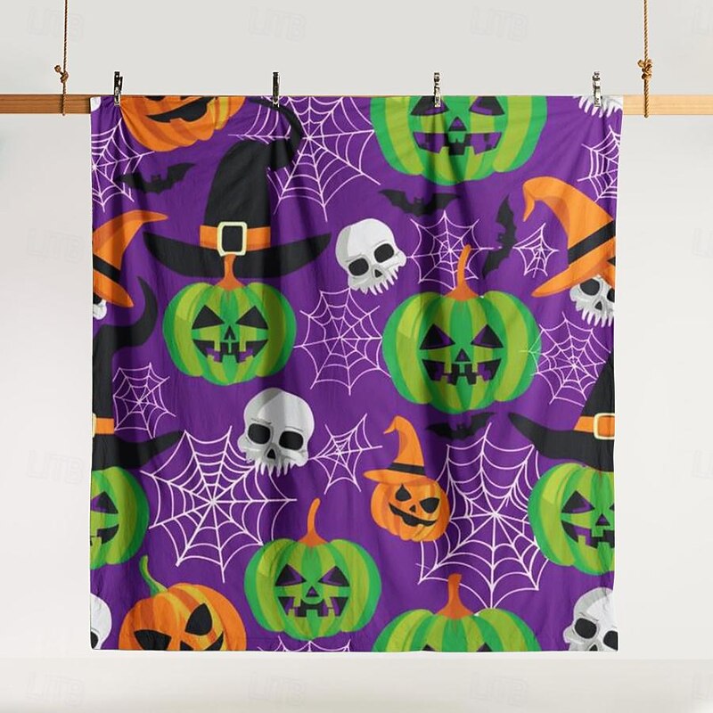 Halloween Collection Duvet Cover Set 3 Piece Set  Jack O Lantern Pumpkin Super Soft Skin-friendly Long-lasting3