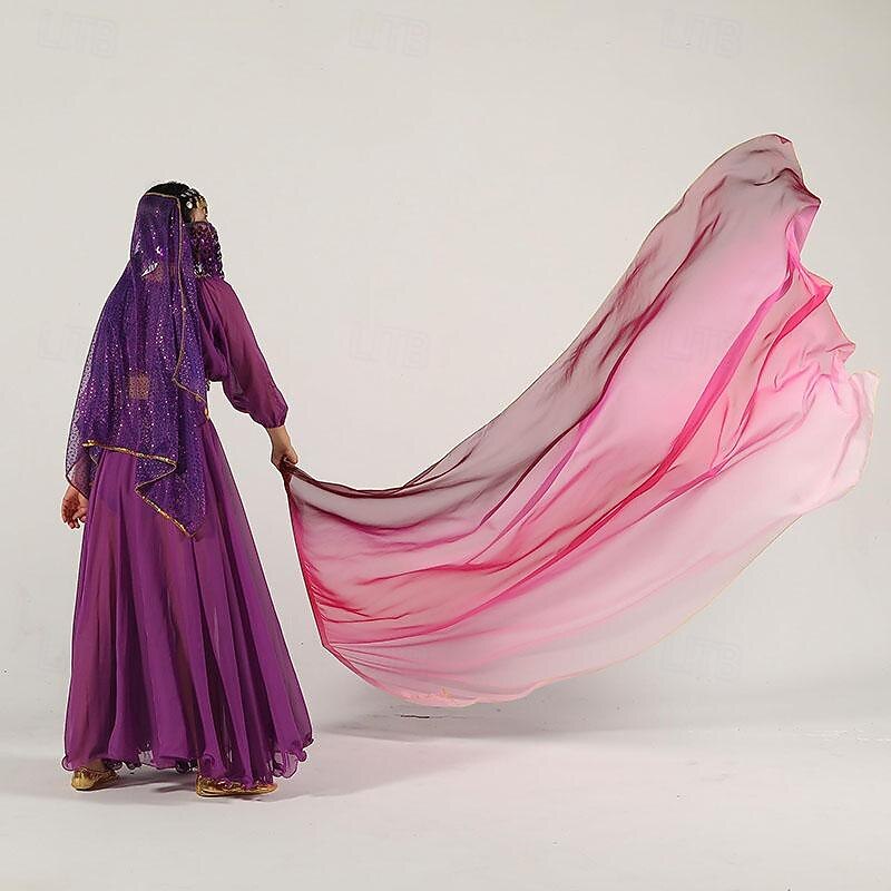 Belly Dance Skirt New Bottom Half length Long Skirt Summer Large Eastern Dance Skirt Fat mm720 Degree Big Swing Skirt3