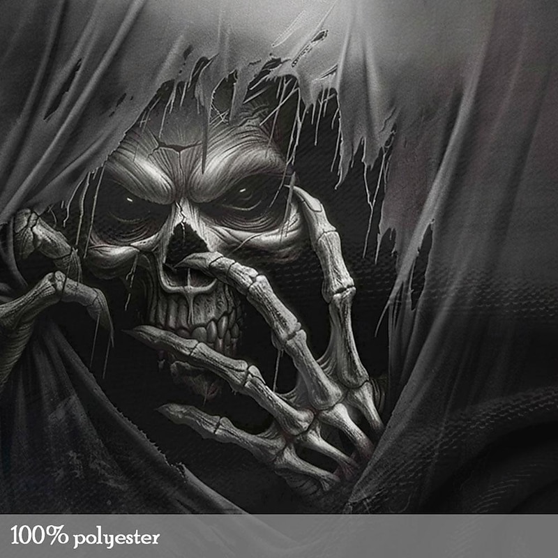 Men's Skull T Shirt Sleeveless T shirt 3D Print Crew Neck Shirt Fashion Daily Party Street Black Summer Spring Clothing Apparel S M L XL XXL XXXL2