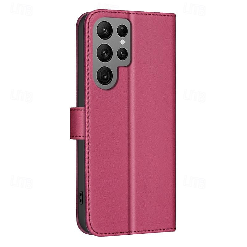 Phone Case For Samsung Galaxy S25 S24 S23 S23 FE S22 S21 Ultra Plus A55 5G A35 5G A25 A15 Back Cover Wallet Case with Stand Holder Magnetic with Wrist Strap Retro PC PU Leather2