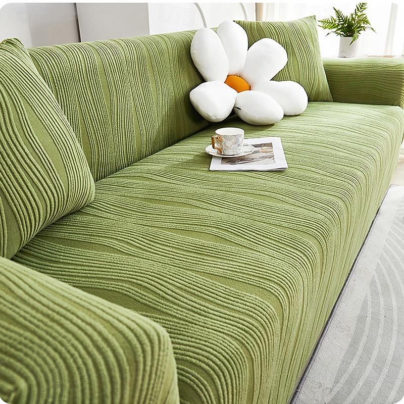 Jacquard Velvet Elastic Sofa Cover All-Inclusive Universal Cover Four Seasons Universal Lazy One-Piece Anti-Cat Scratch Sofa Cushion Durable and Stretchable Perfect for Year-Round Protection Easy to Install and Clean