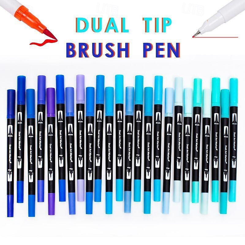 Drawing Markers Pens Calligraphy Pens Brush Markers for Student Coloring Books Calligraphy Drawing Sketching3