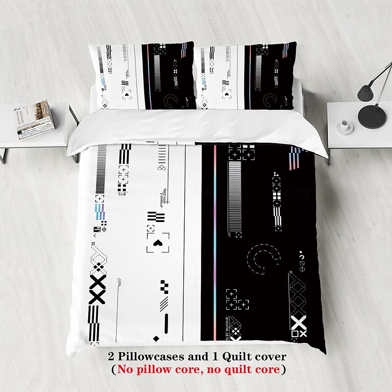 Game Duvet Cover Set - Includes Duvet Cover and Pillowcases - Fun and Vibrant Gaming-Themed Design - Soft and Comfortable Fabric - Perfect for Gamers and Adding a Playful Touch to Your Bedroom Decor2