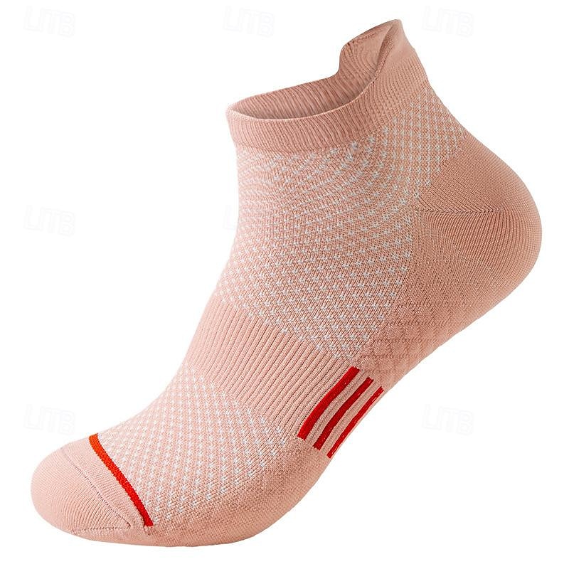 Athletic Sports Socks Running Socks 1 Pair Basic Women's Tube Socks Breathable Non-slipping Gym Workout Running Jogging Skateboarding Cycling Sports Solid Colored Polyester Black White Pink