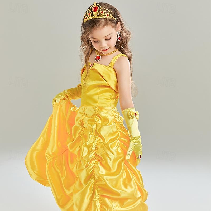 Fairy Tale Princess Cinderella Flower Girl Dress Theme Party Costume Tulle Dresses Cosplay Movie Cosplay for Girls' Kids Carnival Children's Day Party / Evening3