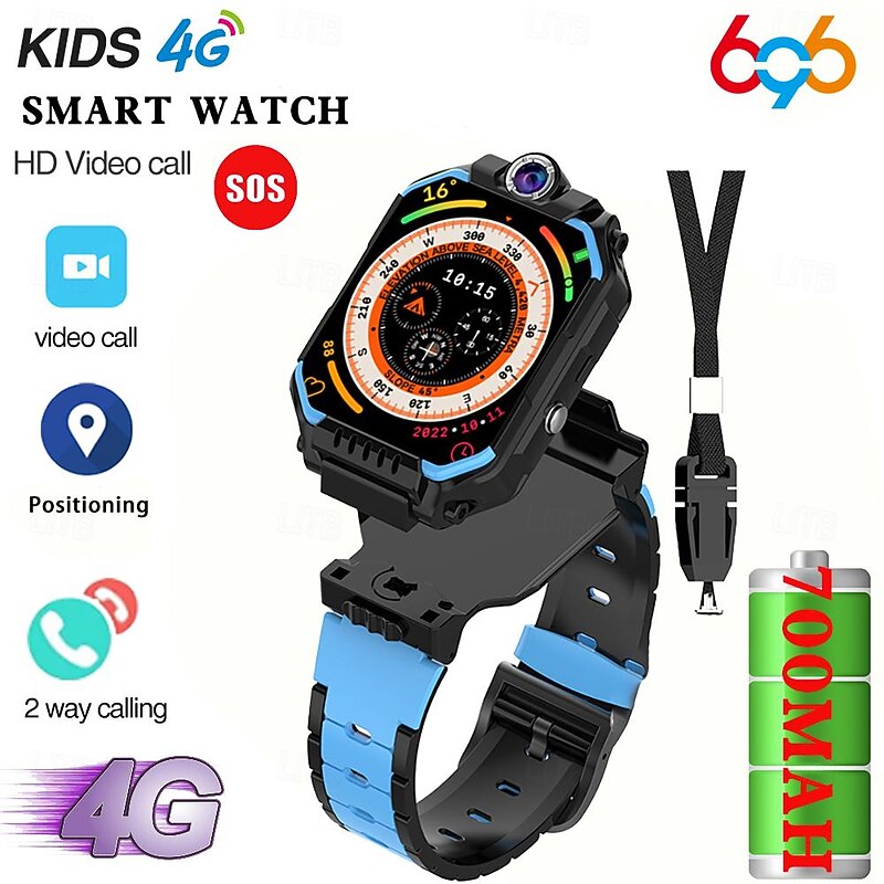 696 C86 Smart Watch 1.83 inch 4G LTE Cellular Smartwatch Phone Bluetooth Call Reminder Calendar Compatible with Android iOS Kid's Hands-Free Calls with Camera Message Reminder IP 67 42mm Watch Case2