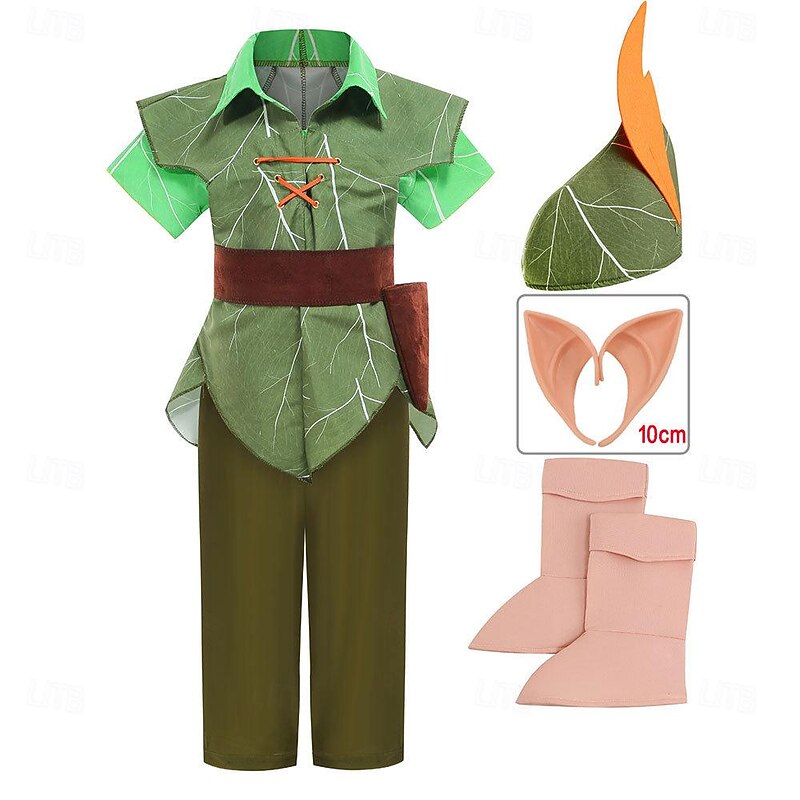 Peter Pan Cosplay Costume Theme Party Costume Cosplay Movie Cosplay for Boys Girls' Kid's Carnival Masquerade Event / Party Festival