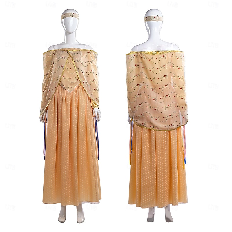 Padmé Amidala Dress Vacation Retro Vintage Medieval Movie Cosplay for Women's Carnival Masquerade Party / Evening2