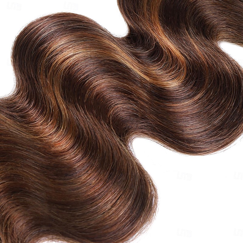Ombre T1B-4/30# Hair Body Wave Human Hair 3 bundle 12-28 inches4
