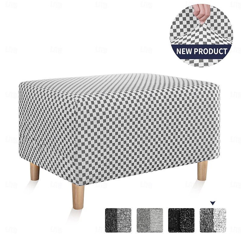 Low Stool Cover Pedal Cover Thickened Elastic Sofa Footrest Full Cover Household Sofa Step Stool Protective Cover