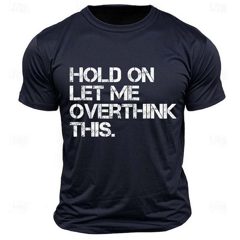 Men's Letter Funny T Shirt Tee Top 100% Cotton Short Sleeve Graphic Shirt Black White Dark Grey Comfortable Tee Street Sports Outdoor Fashion Designer Clothing2