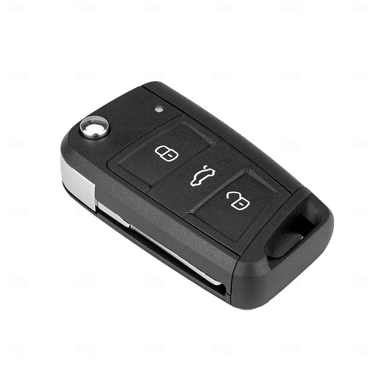 3 buttons Car Key Fob Case for Volkswagen VW MK7 Golf Seat Skoda Octavia car shell with HU66 Blade2