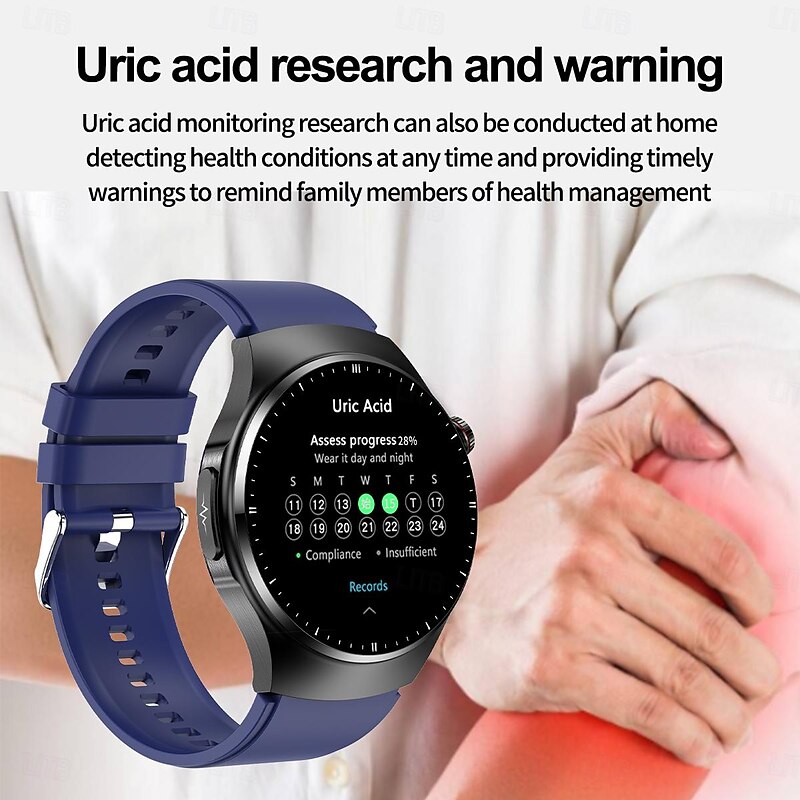 TK25 Smart Watch Uric Acid Lipids Blood Glucose ECG Health Monitoring BT Call AI Voice Men Women Wristwatches Sport Fitness4