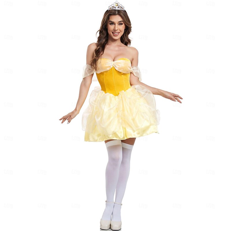 Princess Halloween Dress Cosplay Costume Sexy Costume Adults' Women's Carnival Mardi Gras Performance Party Easy Halloween Costumes Dress Up2