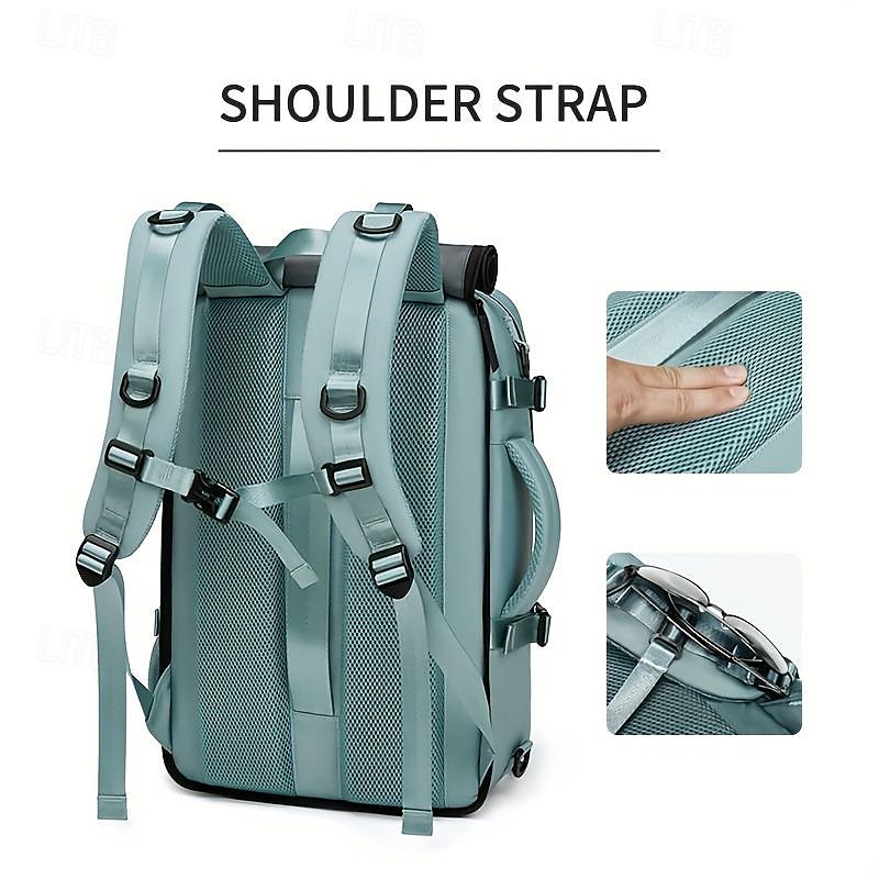 Unisex Convertible Travel Backpack with Shoe Compartment – Waterproof 3-in-1 Gym, Laptop, and Weekender Bag with USB Charging Port for School, Work, and Sports2