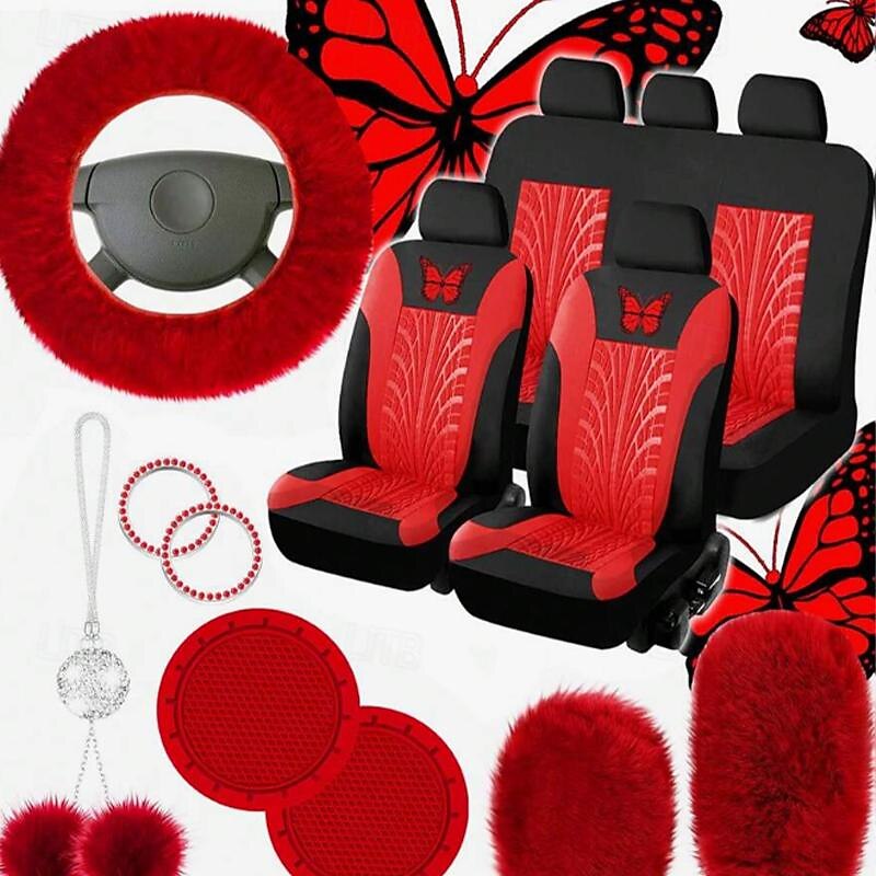 FYAUTOPER 9 PCS Car Seat Cover for Wear-Resistant Comfortable Easy to Install for Car