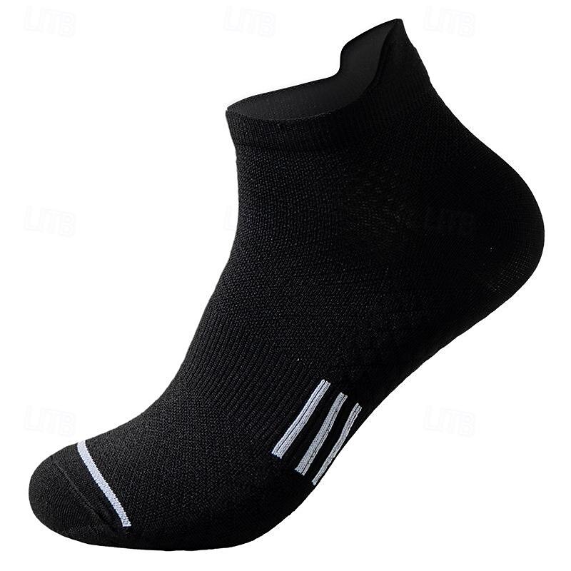 Athletic Sports Socks Running Socks 1 Pair Basic Women's Tube Socks Breathable Non-slipping Gym Workout Running Jogging Skateboarding Cycling Sports Solid Colored Polyester Black White Pink3