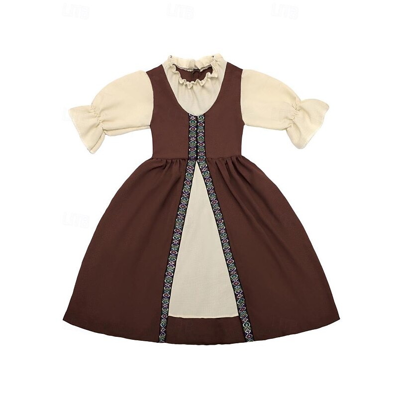 Viking Halloween Cosplay Costume Halloween Group Family Costumes Carnival Costume Medieval Kid's Boys' Girls' Carnival Masquerade Party / Evening Easy Halloween Costumes Dress Up3