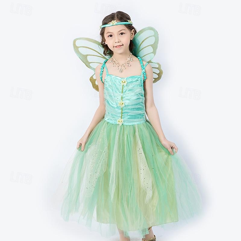 Fairy Halloween Outfits Masquerade Carnival Costume Cosplay Costume Kid's Girls' Carnival Masquerade Halloween Masquerade Easy Halloween Costumes Dress Up