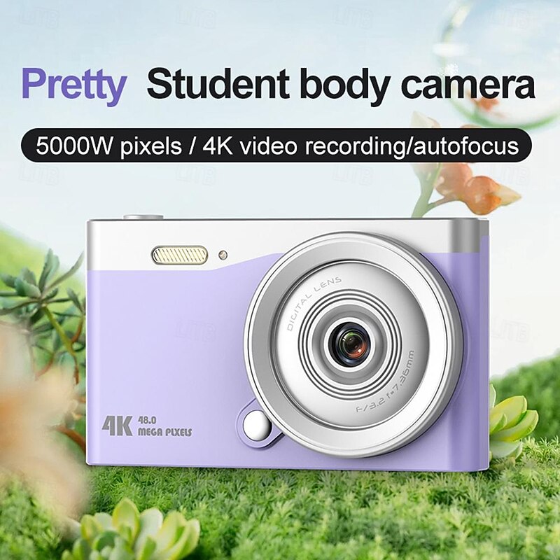 High definition anti shake 6800W true 4K high-definition digital student camera 16x zoom camera and video recorder2