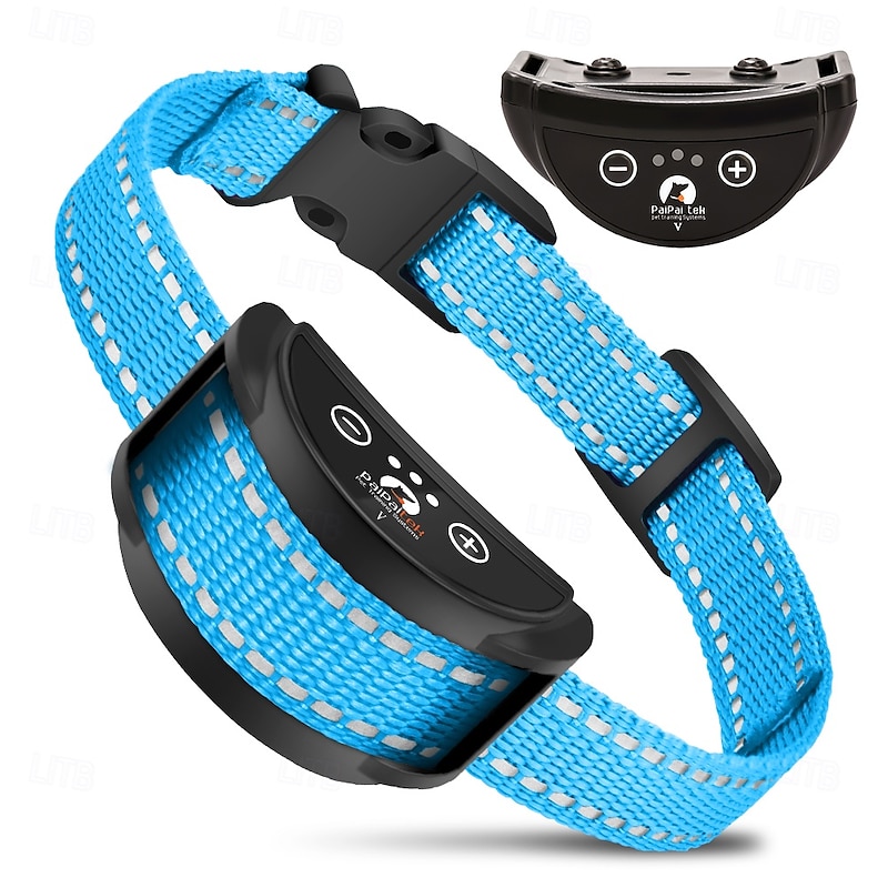 Waterproof Super Vibration Auto Stop Bark Collar - No Shock No Harm Only Training Love!