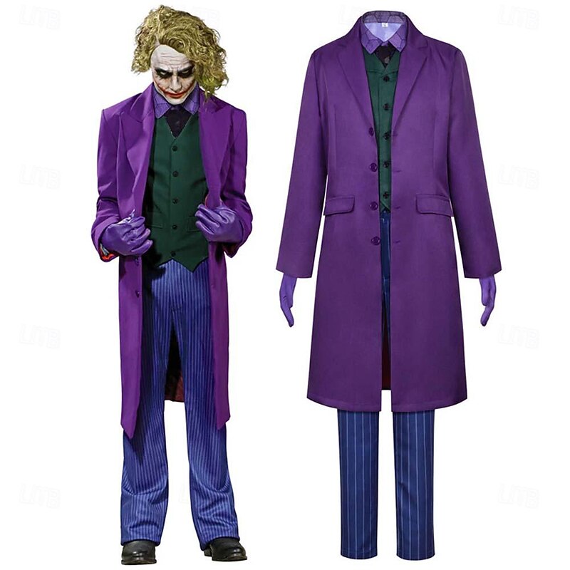 Joker Joker: Folie à Deux Joker 2 Joker Clown Cosplay Costume Outfits Costume Party Movie Cosplay for Men's Adults' Carnival