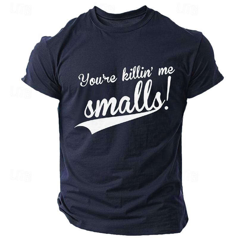 Men's 'You're Killin' Me Smalls!' Graphic T-Shirt - Classic Movie Quote Funny Baseball Fan Short Sleeve Tee2