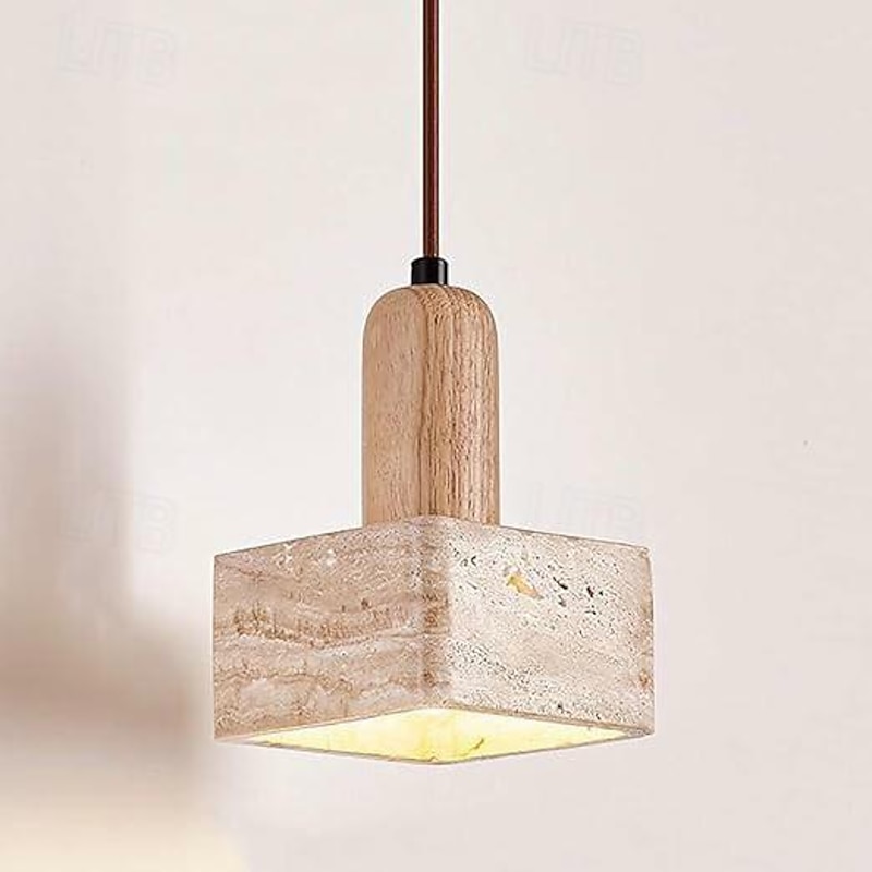 LED Pendant Light Stone Design Pendant Light Vintage Living Room Bedroom Dining Room 110-240V3