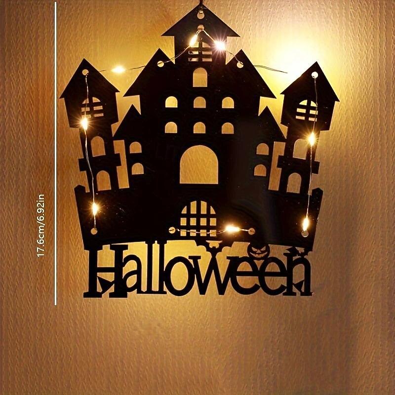 Halloween Window Lights Halloween Decorations LED Spider Ghost Web Battery Operated Indoor Window Hanging Lights Party Home Decoration4