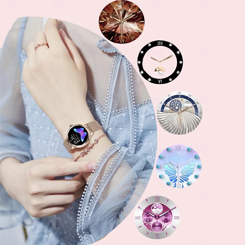 G208 Smart Watch 1.19 inch Smartwatch Fitness Running Watch Wireless Pedometer Call Reminder Activity Tracker Compatible with Android iOS Women Men Long Standby Hands-Free Calls Waterproof3