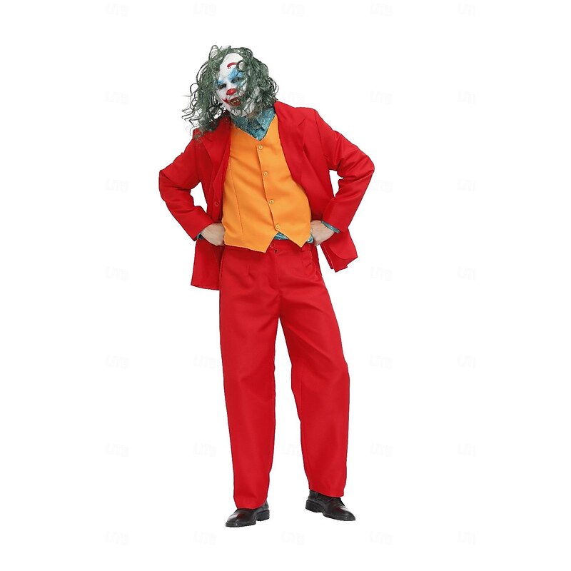 Couples Joker Joker: Folie à Deux Harley Quinn Joker Clown Cosplay Costume Outfits Halloween Group Couples Costumes Adults Men's Women's Cosplay Party Halloween Carnival Easy Halloween Costumes4