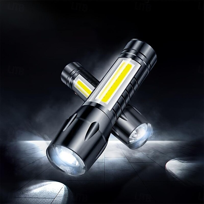 USB Rechargeable Flashlight Zoomable High Power LED Flashlights Outdoor Waterproof Camping Night Fishing Tactical Flashlight Survival Tools