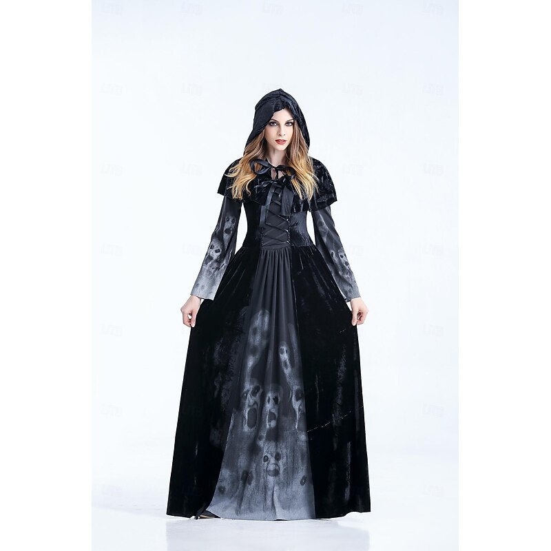 Witch Vampire Halloween Cosplay Costume Walpurgis Night Cosplay Kid's Adults' Women's Girls' Carnival Masquerade Party Masquerade Easy Halloween Costumes Dress Up4