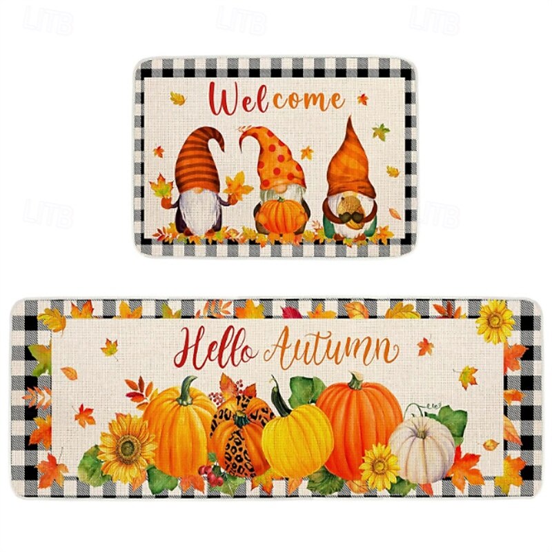 Halloween Decorations Kitchen Rug Area Rug Mat Non-Slip Oil Proof Floor Mat Livingroom Rug Indoor Outdoor Mat Bedroom Decor Bathroom Mat Entrance Rug Door Mat2