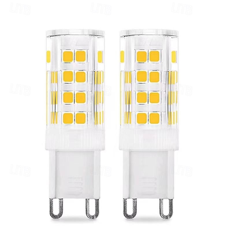 6pcs G9 LED Bulbs Incandescent Bulb 4W Replacement for Halogen Lamp 40W No Flickering AC 220V 240V Energy Saving Small Bulb4