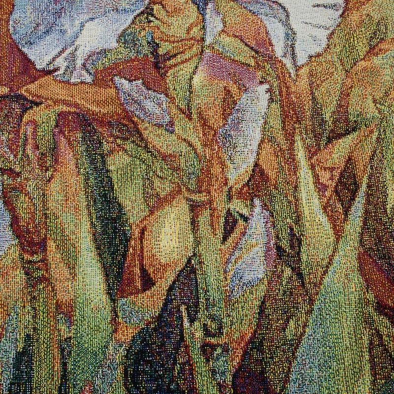 Jacquard Woven Tapestry Gobelin Aubusson Wall Art Hanging Aubusson Large Tapestry Reproduction Loom Cotton Weave Modern Poppies Belgian Tapestry (without tassels and rod)4