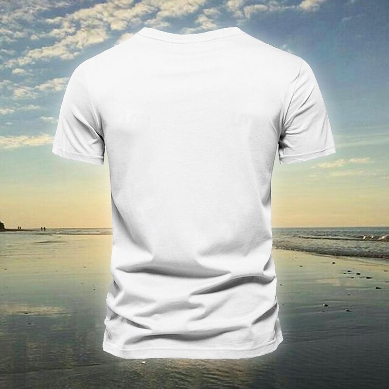 Oktoberfest Men's Germany Dirndls T Shirt Short Sleeve T shirt 3D Print Crew Neck Shirt Vacation Exaggerated Designer Carnival Party White 1 White Summer Spring Clothing Apparel S M L XL XXL XXXL2