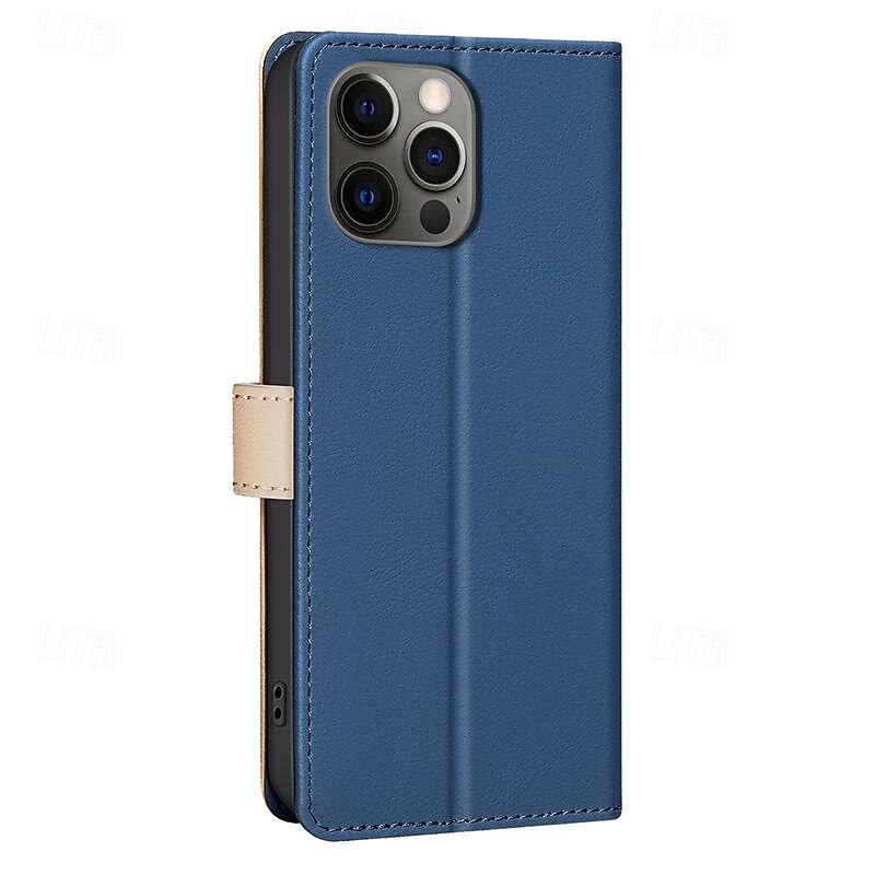 Phone Case For iPhone 17 Pro Max 17 Air 16 15 14 Pro Max Plus 13 12 11 Pro Max Back Cover with Stand Holder Magnetic Card Slot Retro TPU PU Leather4