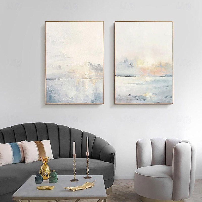 coastal paintings handmade wall art painting handmade 2 piece ocean sunset painting a pair sea painting sky cloud painting sunrise painting seascape painting3