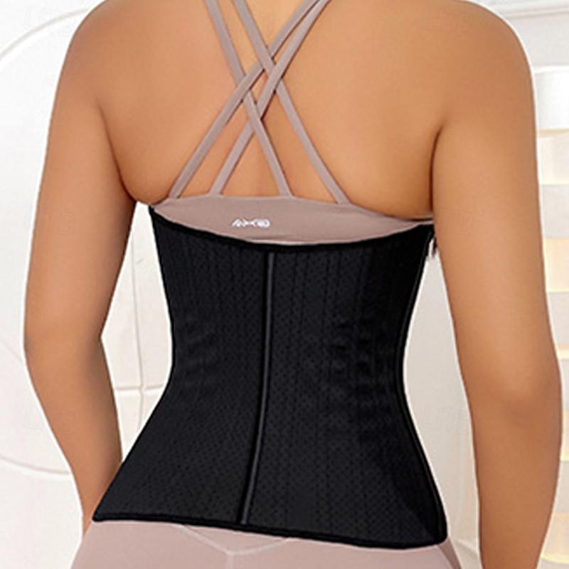 Women's Waist Trainer Shapewears Wedding Party Gyms Sport Pure Color Buckle Home Outfits3