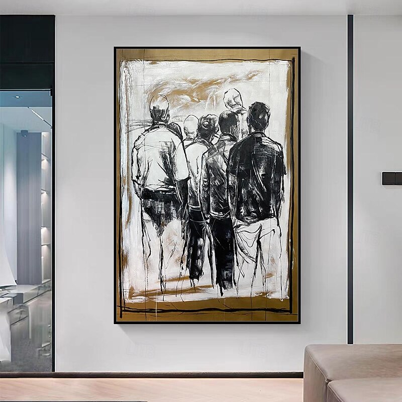 Mintura Handmade Figure Oil Paintings On Canvas Modern Wall Art Room Decoration Abstract Picture For Home Decor Rolled Frameless Unstretched Painting3